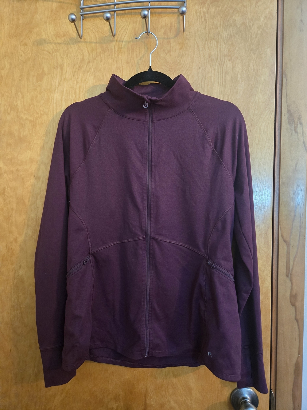 Plum Zip-Up Jacket - Deep Berry